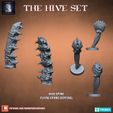 720X720-thehive-3-1.jpg 3D file Hive Terrain Set (pre-supported)・3D printer design to download