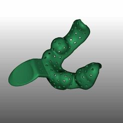 PEI5.JPG STL file Dental impression trays lower + lowerjaw model・Model to download and 3D print
