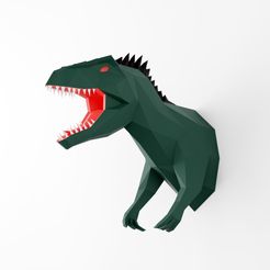gigo-1.jpg Low Poly Giganotosaurus Trophy 3D model