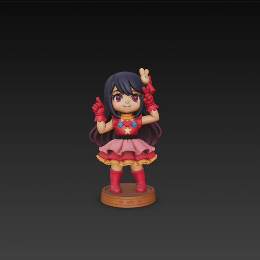 ⭐ Ai hoshino・ STL File for 3D printing・Cults