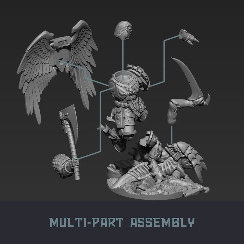 9.jpg Download STL file Austin the "Space Vampire Executioner" • 3D printing template, mrmcangry