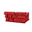 untitled.361.jpg Knowing yourself is the beginning of all wisdom - Motivation quotes