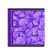 25mm_square_base_cobblestone_v2_001.stl 10x 25mm square base with cobblestone ground v2 (+toppers)