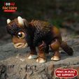 e.jpg PRINT IN PLACE CUTE FLEXI BISON