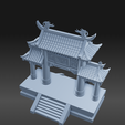 mau268.png1.png 中国古代寺庙大门--御牌坊拱门 3D 模型