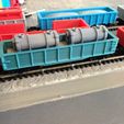 IMG_0469.jpg N scale Model Freight Train Cars Gondola Cars Three Versions Full Side & Single and Double Opening Sides #1 by Socrates for Micro-Trains Couplers