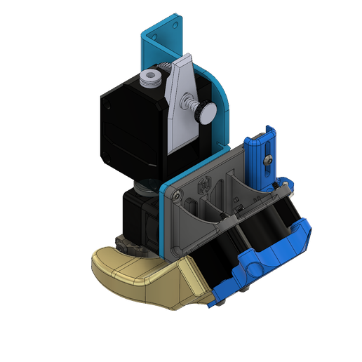 ISOView - Hybrid Mosquito 0.6mm 46º Fan Duct Assy (Publish) v5.png ARTILLERY SIDEWINDER 4020 FAN DUCT V3 46° BMG MOSQUITO & E3D-DRAGON-V6 HYBRID