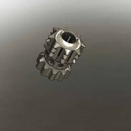 Paracord Bead "Brass Bead Cylinder Lanyard Knife Bead EDC No2. 3D model