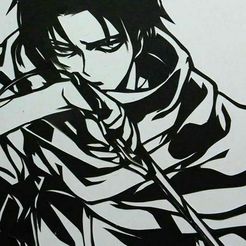 levi-ackerman.jpg Fichier 3MF Levi Ackerman 2D ART.・Modèle imprimable en 3D à télécharger