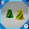 il_fullxfull.6889179347_5gsz.webp Spiral Fidget Cone STL File – 3D Printed Twisting Toy with Sliding Spiral Motion – Digital 3D Print File – 2-Piece STL Pack Download