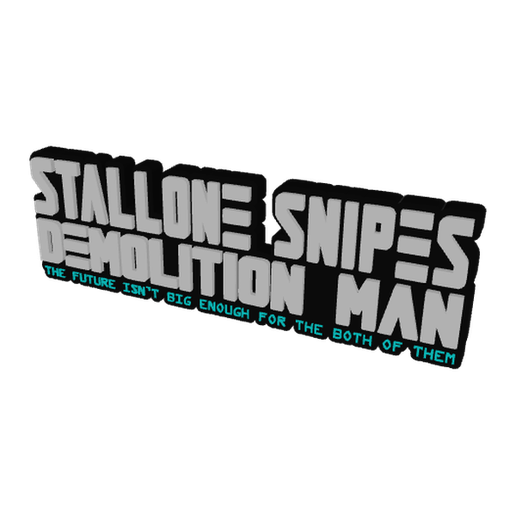 3D MULTICOLOR LOGO/SIGN - Demolition Man