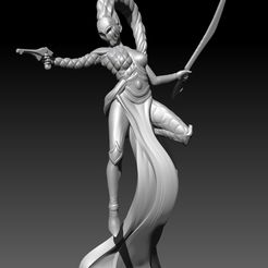 Harlquin_ms_Long_knot_RENDER_1.jpg STL file Harlequin Ms Long Knot・3D printer design to download
