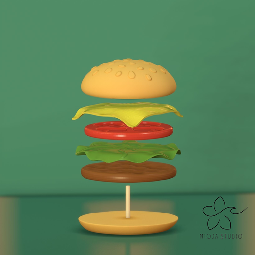 b751c12f-ebf9-4819-b7b9-eea989166709.png Six-Piece Delicious Hamburger Model