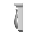 Simple-urn-onlay-decorative-corbel-05.jpg Neoclassical urn corbel and bracket 3D print model