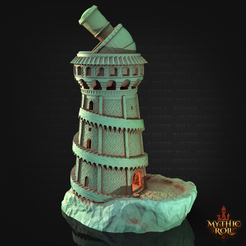 The-Explorer-dice-tower-1.40.png Free STL file The Observatory - Dice Tower | Mythic Roll・3D printable design to download