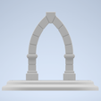 default-assembled-render-elevation.png STONE ARCHWAY MINIATURE - FOR FANTASY D&D DUNGEONS AND DRAGONS RPG ROLEPLAYING GAMES. 28MM SCALE