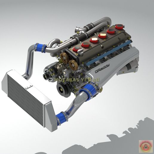 Toyota-2JZ_Racing-Intercooler_2.jpg TOYOTA 2JZ mit Racing-Kit - INTERCOOLER KIT