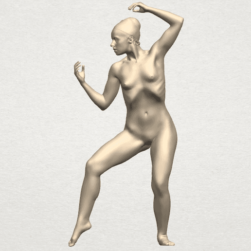Naked Girl A02 - 3D model önizlemesi