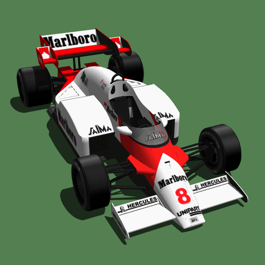 🚗 McLaren MP4/2 (Carro de Fórmula 1) - Equipa McLaren F1 - 1984