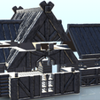 25.png Large town hall with wooden roof (15) - Warhammer Age of Sigmar Alkemy Lord of the Rings War of the Rose Warcrow Saga