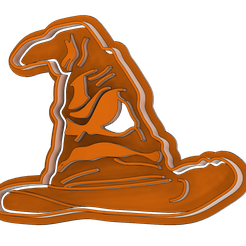 sombre-seleccionador-7cm-separado-v10.png Archivo STL cortante cookie cutter 7cm sombrero seleccionador Sorting Hat coach fondant galletita・Plan imprimible en 3D para descargar