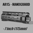 7Inch_Title_Kryt.jpg Файл STL AR15/M4 Handguard 7 дюймов - MLOK・Модель для загрузки и печати в формате 3D