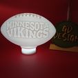 IMG_20231211_173420329.jpg Minnesota Vikings 3D WAVE NFL FOOTBALL TEALIGHT