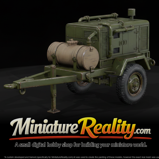 Vietnam Era Military Field Generator Trailer