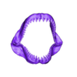 Megalo jawplug.obj Megalodon jaw 3D print model