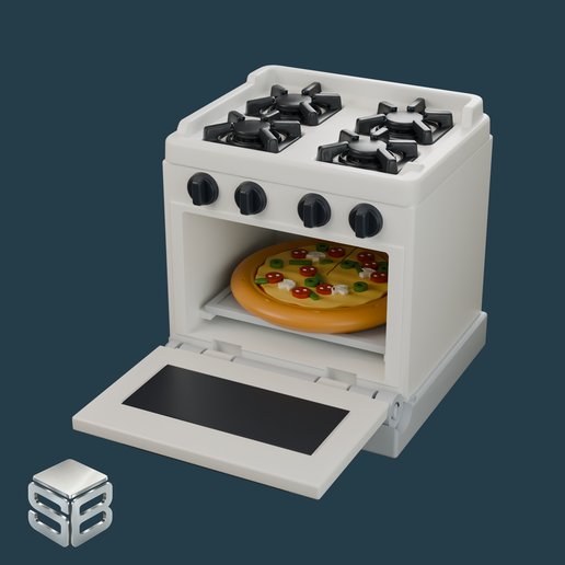 Oven compatible with Playmobil [STL/3MF]