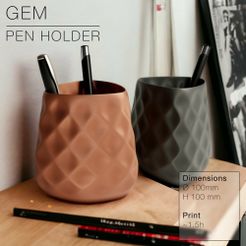 Gem_Copper-Black_Front.jpg GEM  | Pencil Cup