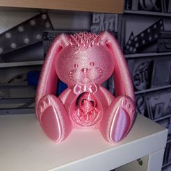 Lapin de Pâques imprimé en place sans support