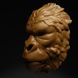 7.png King Kong - Gorilla Costume Face Mask 3D print model