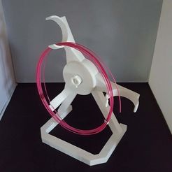resize-filament-reel-2.jpg Free STL file Upright Filament Holder・3D printable model to download