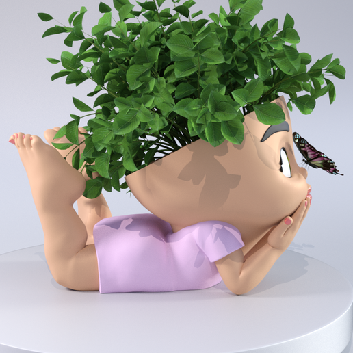 Butterfly Baby Flower Pot