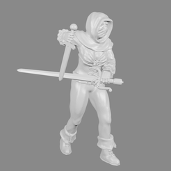 Female_Thief_pic_v2.png STL-Datei Female Thief/Treasure Hunter Miniature kostenlos・Modell für 3D-Druck zum herunterladen