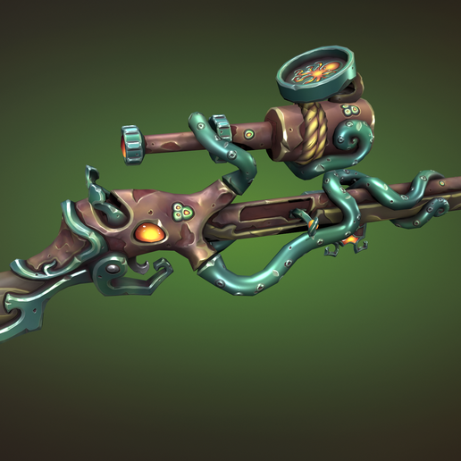 🐙 Octopus rifle・ STL File for ・Cults