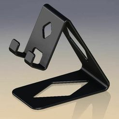 Captura4.jpg Fichier STL SUPPORT DE TÉLÉPHONE PORTABLE EN DIAMANT・Objet imprimable en 3D à télécharger