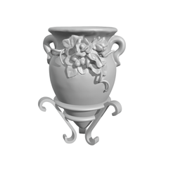 Vase-and-pedestal.png Archivo STL Jarrón con pedestal・Diseño imprimible en 3D para descargar