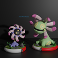 Lileep-and-Cradily.png Lileep and Cradily pokemon 3D print model