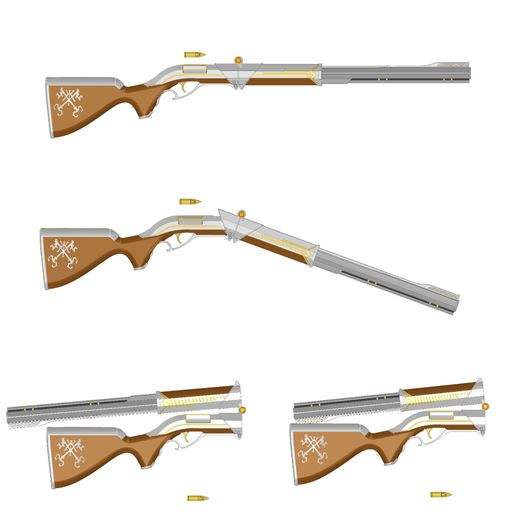 Caitlyn Folding Repeater Cosplay Prop | Arcane AND Game Version Files Included! | Thematic Display Plinth Available | By Collins Creations 3D 3D model