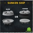 MMF-Sunken-Ship-03.jpg Sunken Ship  (Big Set) - Wargame Bases & Toppers
