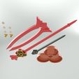 04.jpg Genshin Impact Chiori Hairpins, Earrings and Accessories. Video game, props, cosplay