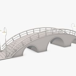 Bridge-low-poly01.jpg Archivo 3D Puente low poly・Plan de impresión en 3D para descargar