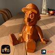 4.png STL file SUPER CHUBBY MARIO BROS - NO SUPPORTS - COLOR PRINT・Design to download and 3D print