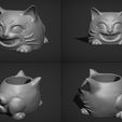 69cffb0fbfc279cb6d90b0bde93473ff_display_large.jpg Archivo STL gratis Bonito portavelas para gatos・Objeto imprimible en 3D para descargar