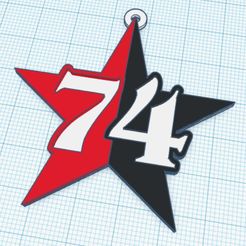 EstrellaNob.jpg Fichier STL LLAVERO/KEYCHAIN Star 74 NOB Newells・Objet imprimable en 3D à télécharger