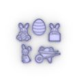 DDA.jpeg set with 30+ easter cutters - COOKIE CUTTER