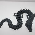 IMG_2797.jpg articulated and dismountable scaly dragon / without stand / STL