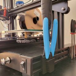 20211001_114829.jpg Fichier STL gratuit Ender 3 V2 Support pour grattoir et ciseaux・Modèle pour imprimante 3D à télécharger